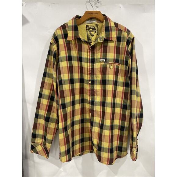 Matix Marc Johhnson Button Up Shirt Men XL Lumberjack Skater Snap Buttons VTG - Picture 1 of 15